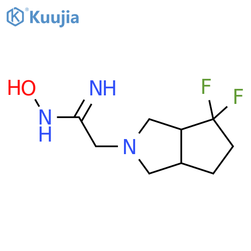 (Z)-2-(4,4-difluorohexahydrocyclopenta[c]pyrrol-2(1H)-yl)-N'-hydroxyacetimidamide structure