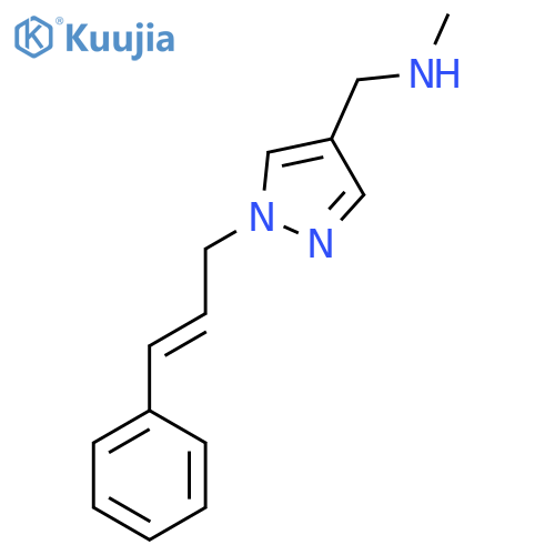 methyl({1-[(2E)-3-phenylprop-2-en-1-yl]-1H-pyrazol-4-yl}methyl)amine structure