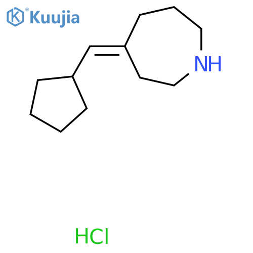 (4Z)-4-(Cyclopentylmethylidene)azepane hydrochloride structure
