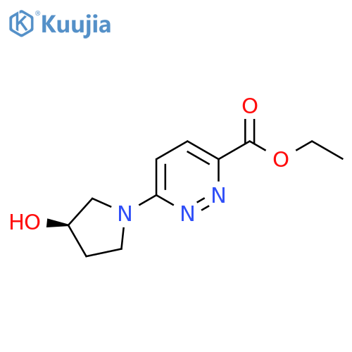 ethyl (R)-6-(3-hydroxypyrrolidin-1-yl)pyridazine-3-carboxylate structure