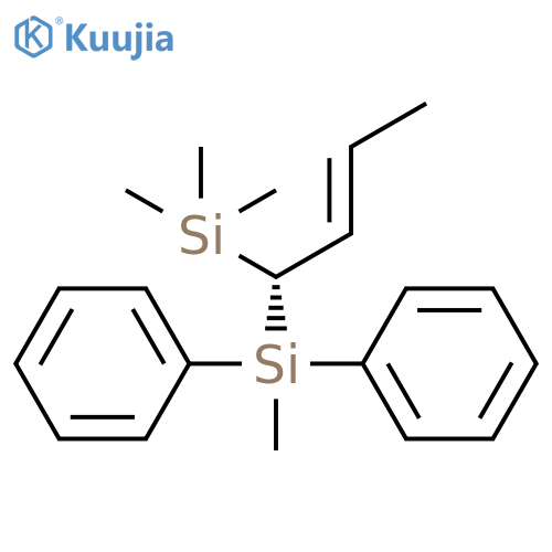 Benzene, 1,1'-[methyl[(1S,2E)-1-(trimethylsilyl)-2-buten-1-yl]silylene]bis- structure