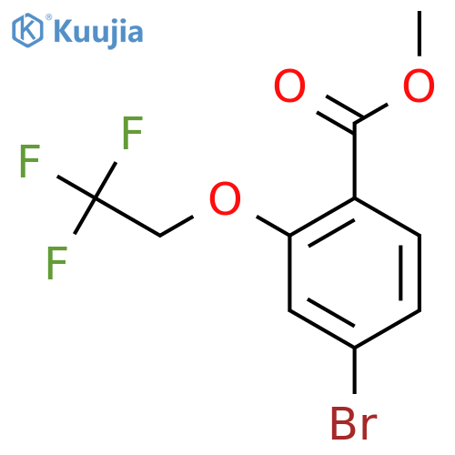 4-Bromo-2-(2,2,2-trifluoroethoxy)-benzoic acid methyl ester structure