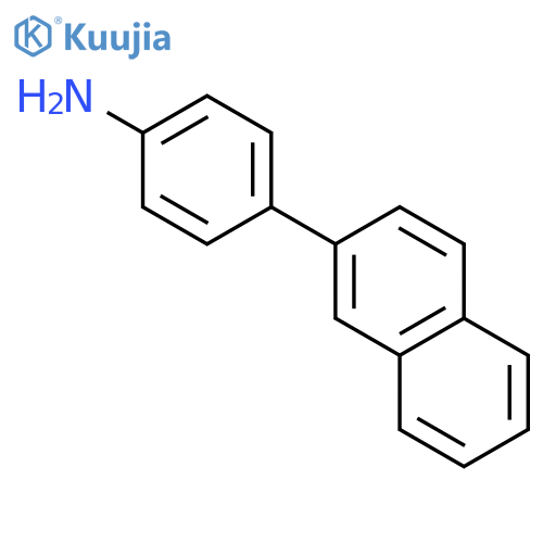 Benzenamine, 4-(2-naphthalenyl)- structure