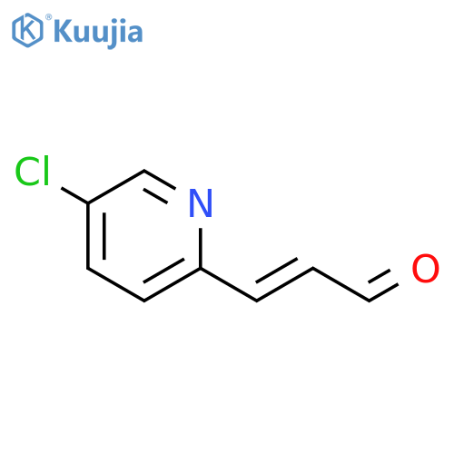 3-(5-chloropyridin-2-yl)prop-2-enal structure