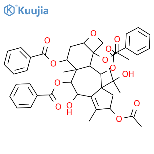 11(15→1)-Abeo-5,20-epoxy-11-taxene-2,4,7,9,10,13,15-heptol; (2α,4α,5β,7β,9α,10β,13α)-form, 2,7,9-Tribenzoyl, 4,13-di-Ac structure