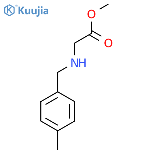 methyl 2-{(4-methylphenyl)methylamino}acetate structure
