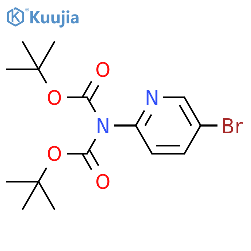 2-(N,N-DiBoc-amino)-5-bromopyridine structure