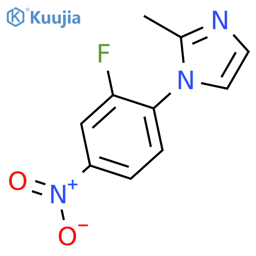 3-Fluoro-4-(2-methyl-imidazol-1-yl)nitrobenzene structure