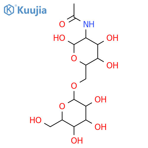 2-Acetamido-2-deoxy-6-O-(b-D-galactopyranosyl)-D-galactopyranose structure