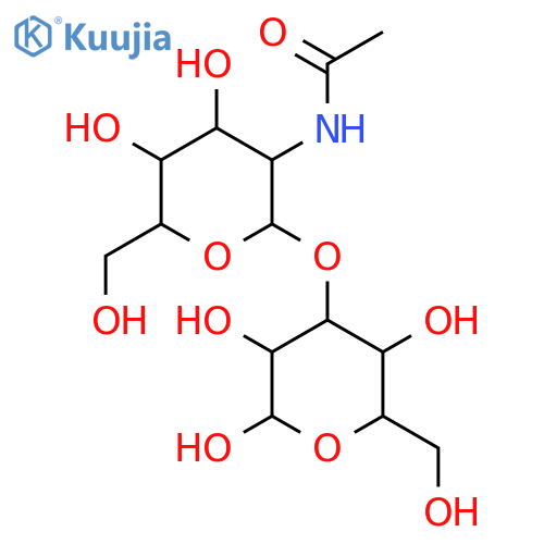 3-O-2-Acetamido-2-deoxy-b-D-glucopyranosyl-D-mannopyranose structure