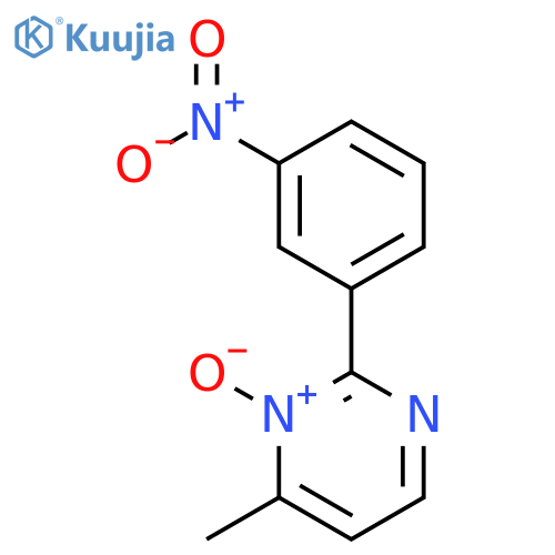 6-methyl-2-(3-nitrophenyl)pyrimidin-1-ium-1-olate structure