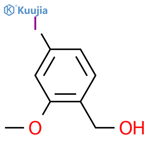 (4-iodo-2-methoxyphenyl)methanol structure