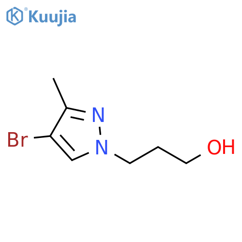 3-(4-bromo-3-methyl-1H-pyrazol-1-yl)propan-1-ol structure