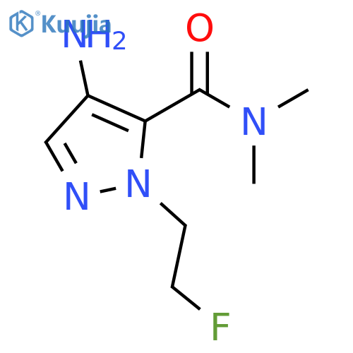 4-amino-1-(2-fluoroethyl)-N,N-dimethyl-1H-pyrazole-5-carboxamide structure