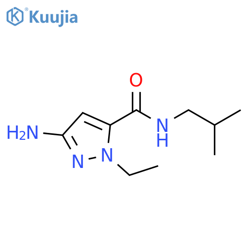 3-amino-1-ethyl-N-isobutyl-1H-pyrazole-5-carboxamide structure