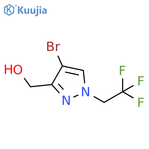 4-bromo-1-(2,2,2-trifluoroethyl)-1H-pyrazol-3-yl]methanol structure