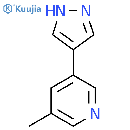 3-methyl-5-(1H-pyrazol-4-yl)pyridine structure