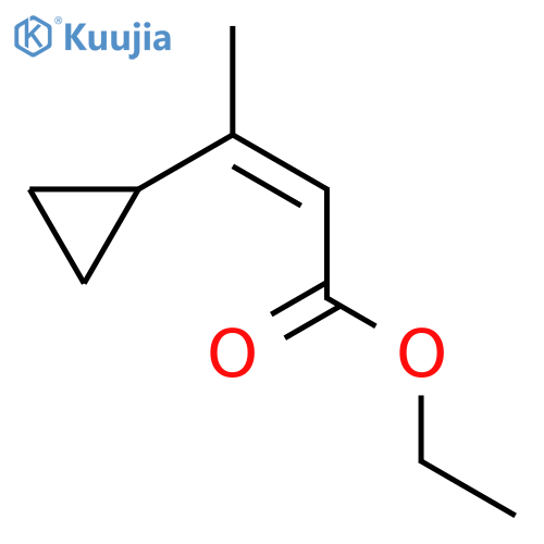 ethyl 3-cyclopropylbut-2-enoate structure