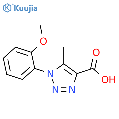 1-(2-methoxyphenyl)-5-methyl-1H-1,2,3-triazole-4-carboxylic acid structure