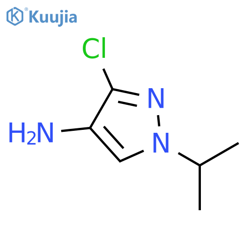 1H-Pyrazol-4-amine, 3-chloro-1-(1-methylethyl)- structure