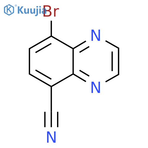 8-Bromoquinoxaline-5-carbonitrile structure