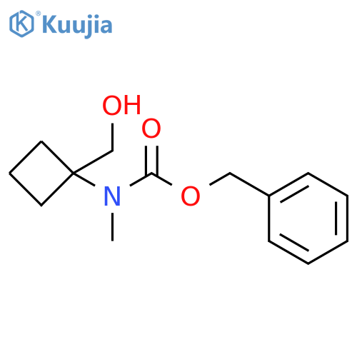 benzyl 1-(hydroxymethyl)cyclobutylmethylcarbamate structure