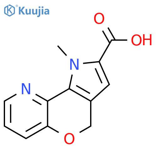 1-methyl-1,4-dihydropyrrolo[2',3',4,5]pyrano[3,2-b]pyridine-2-carboxylic acid structure