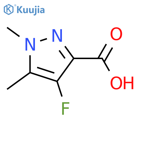 1H-Pyrazole-3-carboxylic acid, 4-fluoro-1,5-dimethyl- structure