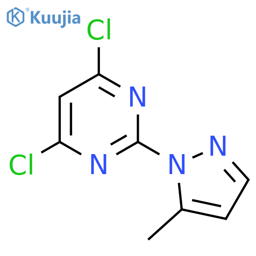 4,6-Dichloro-2-(5-methyl-1h-pyrazol-1-yl)pyrimidine structure