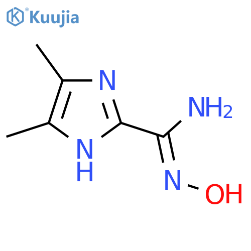N-hydroxy-4,5-dimethyl-1H-imidazole-2-carboximidamide structure