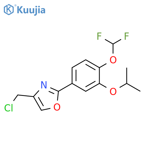 4-(Chloromethyl)-2-(4-(difluoromethoxy)-3-isopropoxyphenyl)oxazole structure