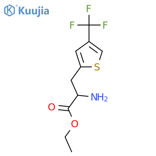 Ethyl 2-amino-3-[4-(trifluoromethyl)thiophen-2-yl]propanoate structure