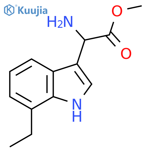 methyl 2-amino-2-(7-ethyl-1H-indol-3-yl)acetate structure