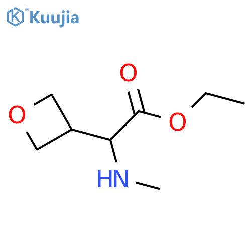 Ethyl 2-(methylamino)-2-(oxetan-3-yl)acetate structure