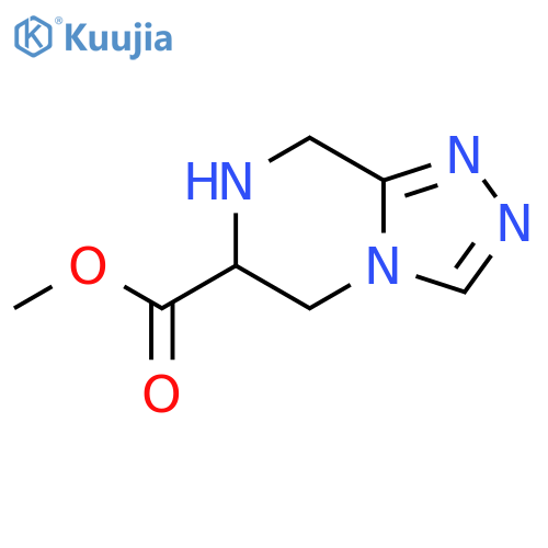 1,2,4-Triazolo[4,3-a]pyrazine-6-carboxylic acid, 5,6,7,8-tetrahydro-, methyl ester structure