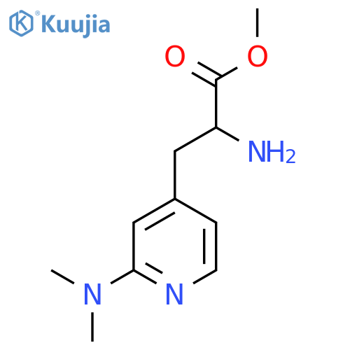 methyl 2-amino-3-2-(dimethylamino)pyridin-4-ylpropanoate structure
