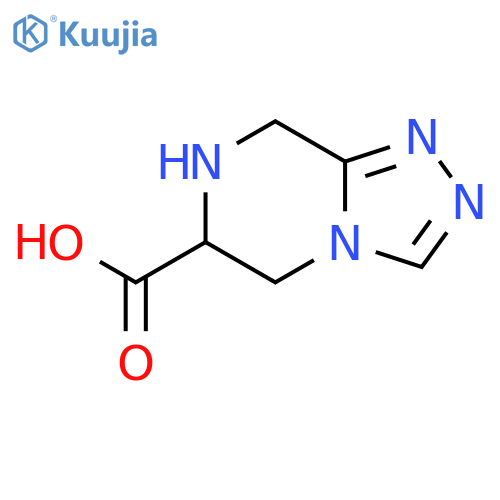 5H,6H,7H,8H-1,2,4triazolo4,3-apyrazine-6-carboxylic acid structure