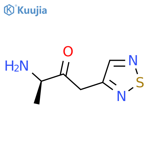 (3R)-3-amino-1-(1,2,5-thiadiazol-3-yl)butan-2-one structure