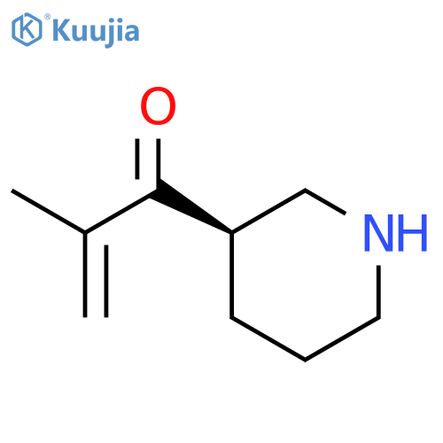 2-methyl-1-[(3R)-piperidin-3-yl]prop-2-en-1-one structure