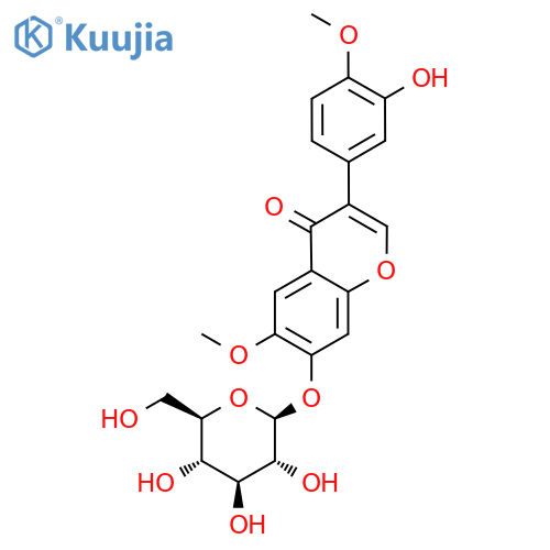 Odoratin-7-O-beta-D-glucopyranoside structure
