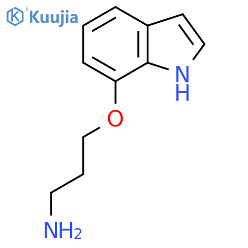 3-(1H-indol-7-yloxy)propan-1-amine structure