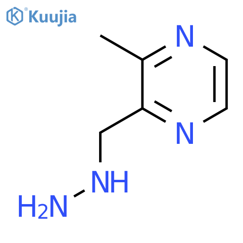 2-(hydrazinylmethyl)-3-methylpyrazine structure