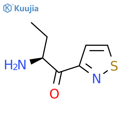 (2S)-2-amino-1-(1,2-thiazol-3-yl)butan-1-one structure