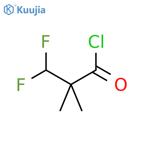 3,3-difluoro-2,2-dimethylpropanoyl chloride structure