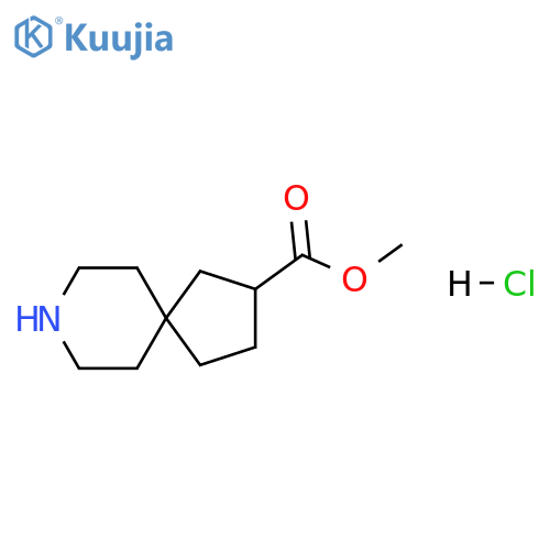8-Azaspiro[4.5]decane-2-carboxylic acid, methyl ester, hydrochloride (1:1) structure