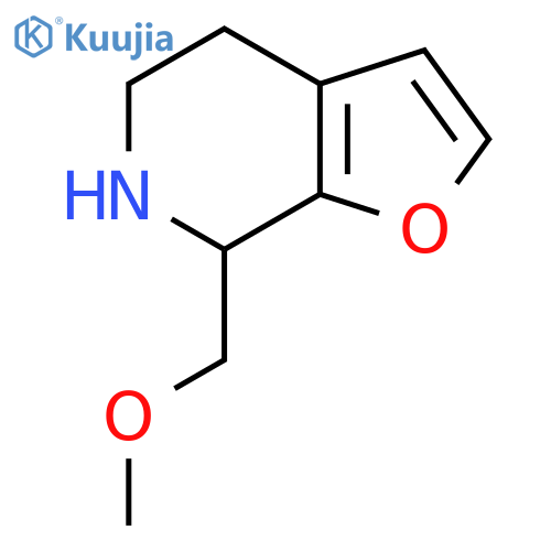 7-(methoxymethyl)-4H,5H,6H,7H-furo2,3-cpyridine structure