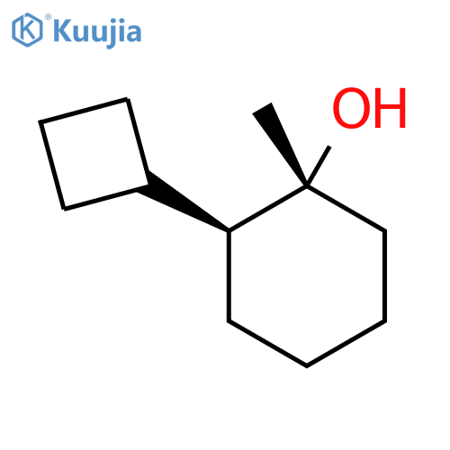 rac-(1R,2S)-2-cyclobutyl-1-methylcyclohexan-1-ol structure