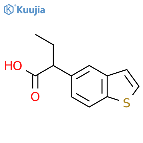 2-(1-benzothiophen-5-yl)butanoic acid structure