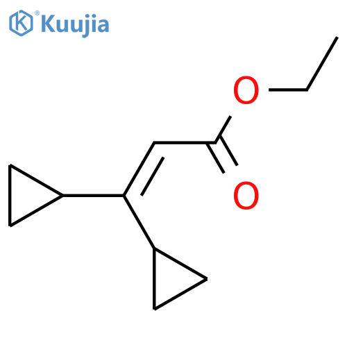 ethyl 3,3-dicyclopropylprop-2-enoate structure