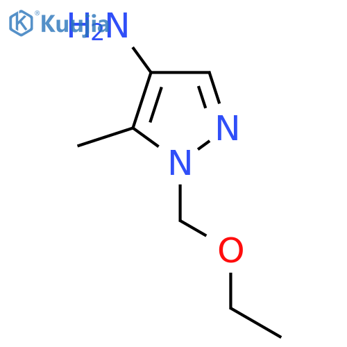 1-(ethoxymethyl)-5-methyl-1H-pyrazol-4-amine structure
